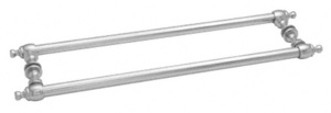 CRL Polished Chrome Colonial Style 18" Back-to-Back Towel Bars