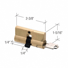 CRL Screen and Storm Door Double Key Cylinder with Kwikset™ Weiser Keyway