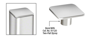 CRL Polished Stainless Steel P1 Top Post Cap