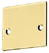 CRL Polished Brass End Cap with Screws for NH2 Series Wide U-Channel