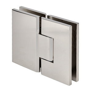 CRL Polished Nickel Victoria 180 Degree Glass-to-Glass Series Hinge