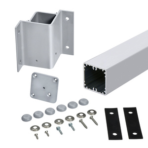 CRL Mill 48" 200, 300, 350, and 400 Series 90 Degree Inside Fascia Mounted Post Kit