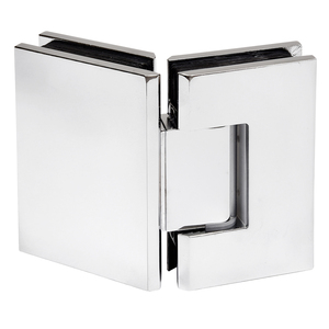 Polished Chrome Designer 135 Degree Glass To Glass Hinge with 5° Pin