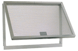 CRL Clear Anodized Aluminum Screen Wicket with Fiberglass Screen Wire