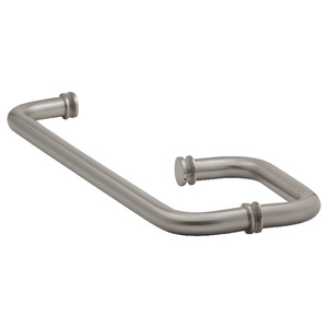 Brushed Nickel 6" x 16" Towel Bar Handle Combo with Washers
