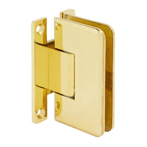 CRL Unlacquered Brass Plymouth Series Wall Mount 'H' Back Plate Hinge