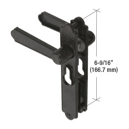 CRL Black Screen and Storm Security Door Mortise Lock Levers for Academy Doors