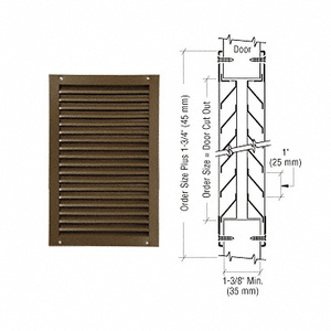 CRL 700A Series 24" x 12" Door Louver