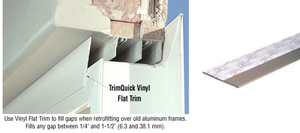 CRL Tan TrimQuick® 2-1/4" Flat Vinyl Trim