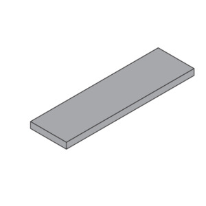 CRL-U.S. Aluminum Series 45X 4" Setting Block for Interior Glazing Intermediate Horizontal - 100/Pk