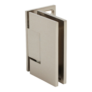 CRL Brushed Nickel Melbourne Wall Mount Offset Plate with Cover Plate Hinge
