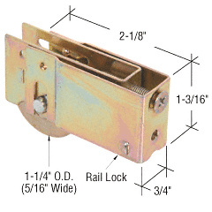 CRL 1-1/4" Steel Sliding Glass Door Roller with 3/4" Wide Housing for Nu-Air Doors