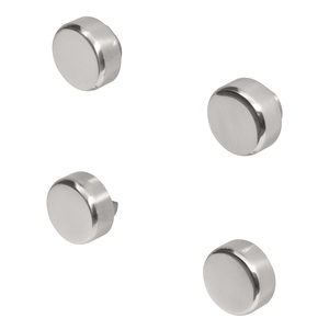 CRL Chrome Round Mirror Clip Set