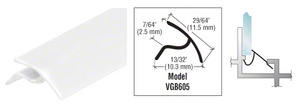 CRL White Snap-In Vinyl Glazing Bead