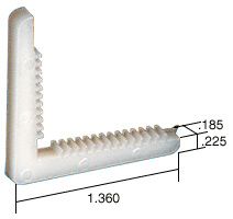 CRL Corner Key - 1.360" Leg; .185" Width - 20/Pk