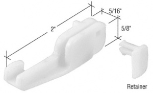 CRL Sliding Shower Door Bottom Guide for Kinkead and Sterling