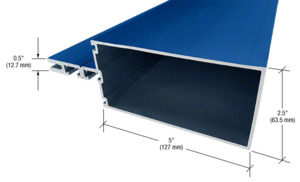 CRL-U.S. Aluminum 5" Triple Glaze Non-Thermally Broken Mullion, Custom Paint- 24'-2"