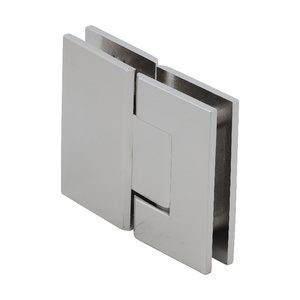 CRL Polished Nickel Geneva 580 Series 180 Degree Glass-to-Glass Hinge with 5 Degree Offset