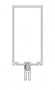 CRL-U.S. Aluminum 5" Thermally Broken Vertical Mullion, Dark Bronze/Black Anodized Class 1 - 24'-2"