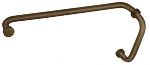 CRL Antique Bronze 8" Pull Handle and 18" Towel Bar BM Series Combination With Metal Washers