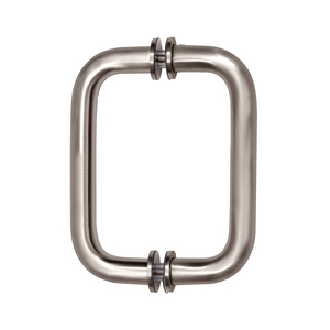 CRL Brushed Nickel 6" BM Series Tubular Back-to-Back Pull Handle