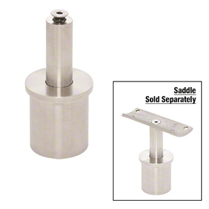 CRL 316 Brushed Stainless 1.9" Round Post Vertically Adjustable Post Cap for Saddles