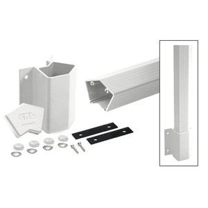 CRL Sky White 42" Outside 135 Degree Fascia Mount Post Kit for 100 Series Rails