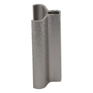Brushed Nickel Slip-On Handle for 3/16" or 1/4" Frameless Pivot Door