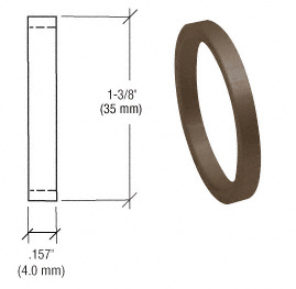CRL Dark Bronze .157" Straight Cylinder Ring