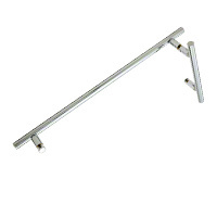 Polished Stainless Steel 6" X 18" Ladder Pull Towel Bar/Handle Combo
