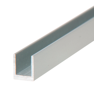 CRL Satin Anodized 1/4" Single Aluminum U-Channel