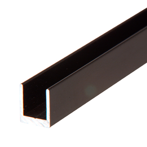 CRL Duranodic Bronze 1/4" Single Aluminum U-Channel