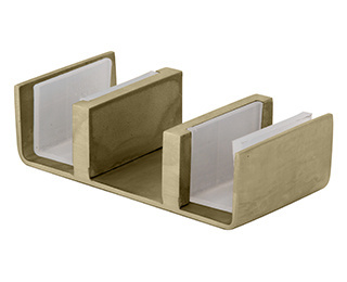 CRL Brushed Bronze Replacement Bottom Guide for Cambridge Sliding System
