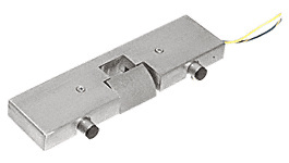 CRL Brushed Stainless Electric Strike Keeper for Single Doors with Full Top Rail- Fail Secure