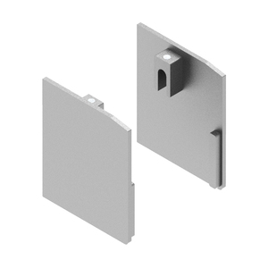CRL512 Satin Anodized Wall Mount Kit End Cap