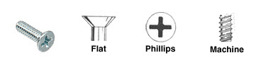 CRL 6-32 x 1-1/2" Flat Head Phillips Machine Screws