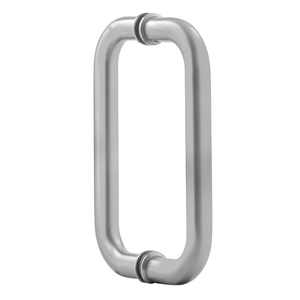 Satine 8" Standard Tubular Back to Back Handles with Washers