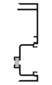 CRL-U.S. Aluminum 4-1/2" Female Expansion Mullion, Thermally Improved, Clear Anodized - 24'-2"