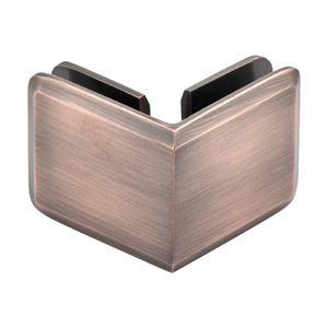 Polished Copper 90 Glass to Glass Premier Series Clip