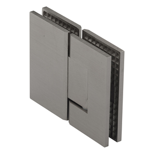 Brushed Nickel 180º Glass to Glass Adjustable Americana Series Hinge