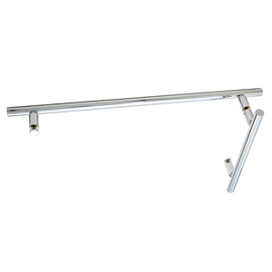 CRL Chrome 8" x 18" LTB Combo Ladder Style Pull and Towel Bar