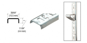 CRL Brite Zinc 60" Flush or Surface Mount Standard