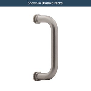 Polished Stainless Steel 6" Standard Tubular Single Mount Handle with Washers