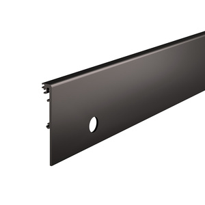 CRL DRX™ 4" Black Bronze Anodized Square Side Cover with Lock Cylinder Prep - 110" Length