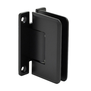 CRL Matte Black Pinnacle 037 Series Wall Mount 'H' Back Plate Hinge