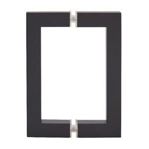 CRL Oil Rubbed Bronze 6" x 6" SQ Series Square Tubing Back-to-Back Pull Handle