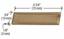CRL Bronze Color Showcase Stick-On Finger Pull