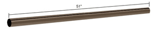 CRL Oil Rubbed Bronze 51" Support Bar Only