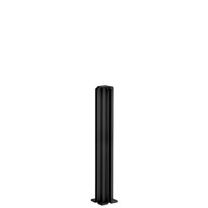 CRL Matte Black 12" 4-Way Design Series Partition Post