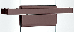 CRL Black Bronze Anodized Single Floating Header for Overhead Concealed Door Closers for 36" Wide Opening